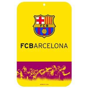  Barcelona Football Club 11 by 17 inch Locker Room Sign 