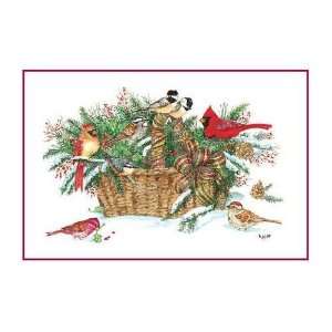  National Audubon Song Bird Scene Christmas Card Health 