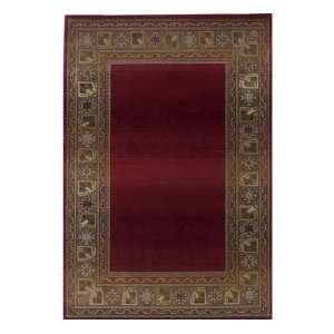  Generations Red Border Rug, 10 Square