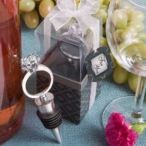 Bottle Stopper Favors 4 _ x 1 _, Diamond Ring Wine Bottle Stoppers 