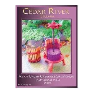  Cedar River Cellars Cab Sauv 2009 750ML Grocery & Gourmet 