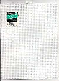 14ct. Plastic Canvas Sheet  14 Mesh  White or Clear  