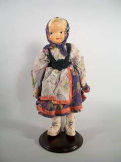 Vintage Polish Cloth Doll Traditional Clothing Poland  