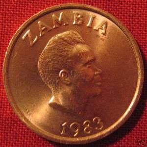 1983 ZAMBIA TWO 2 NGWEE LIFETIME COIN COLLECTION SALE  