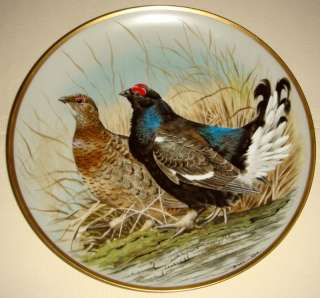 Basil Ede Game Birds Of The World BLACK GROUSE Plate  