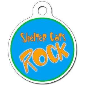 Shelter Cats Rock   Custom Pet ID Tag for Cats and Dogs 