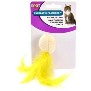    Ethical Plush Fantastic Feathers Ball Catnip Cat Toy