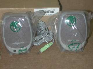 HP Polk Audio PC Speakers 5066 0366 Green Plug  