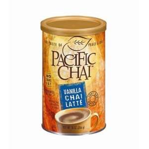 Pacific Chai Vanilla Chai Latte Mix, 10 Ounce Canisters (Pack of 6)