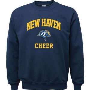  New Haven Chargers Navy Youth Cheer Arch Crewneck 