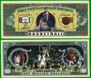 50 Factory Fresh Basketball Million Dollar Bills  