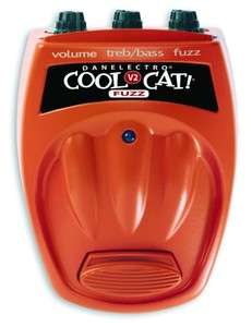 Danelectro Cool Cat Series CF 2 Cat Fuzz Guitar Effects Pedal  