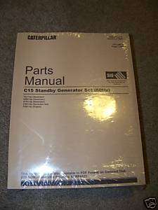 Caterpillar C15 Standby Generator Set Parts Manual 60Hz  