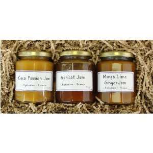 Coco Apricot Mango Luxury Epicurien French Jam Assortment in Gift Box 