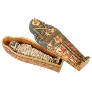  Egyptian Pharaohs Coffin W/ Mummy   Collectible Egypt 