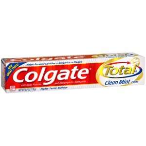   pack of 6 Colgate Total Clean Mint Toothpaste Family Size 6 OZ
