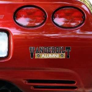  NCAA Vanderbilt Commodores Alumni Car Decal: Sports 