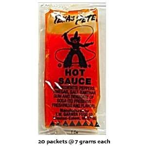 20 packs   Texas Pete Hot Sauce 7g Packets:  Grocery 