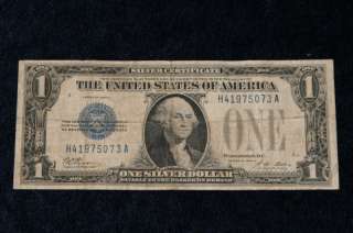 1928A $1 One Dollar Bill Silver Certificate Note  