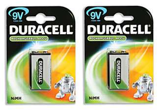 Duracell 9v PP3 Rechargeable Battery FREEPOST UK  
