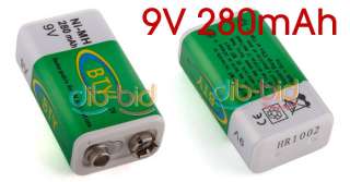 280mAh 280 MAH Ni MH NiMH 9V Rechargeable Battery  
