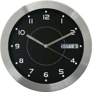  Equity Time Usa 87784 11 Day & Date Wall Clock, Silver 
