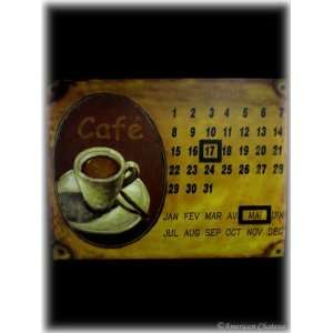   French Kitchen Coffee Calendar Sign Plaque Wall Decor