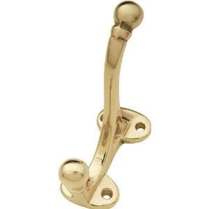   Hardware P27385 Polished Brass Decorative Hooks: Home Improvement