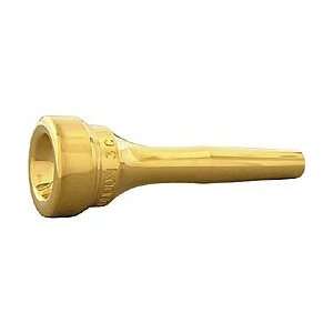 Denis Wick Gold Plated Trumpet Mouthpiece, 3A Musical 