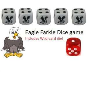    Eagle wild card Farkle dice game   Eagle Dice Toys & Games