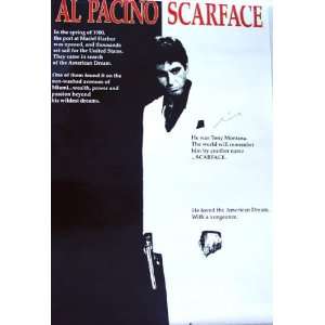 AL PACINO Autographed SCARFACE Signed Poster