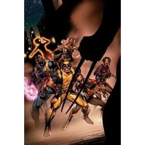   , Bishop, Nightcrawler, Storm and X Men Fighting by Alan Davis, 48x72