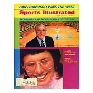  John Wooden & Billie Jean King Unsigned Sports Illustrated 
