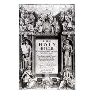  Frontispiece to The Holy Bible, Published by Robert Barker 