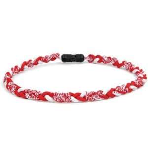 Brett Brothers Ionic Scarlet/White Braided Necklace   Equipment 