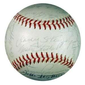 Casey Stengel Autographed Ball   1964 Mets Team 28 ONL Giles 