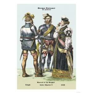   the Knights under Charles V Giclee Poster Print, 18x24