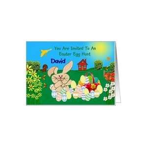  Invitation   To David / Easter Egg Hunt Card Health 