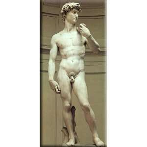  David 14x30 Streched Canvas Art by Michelangelo