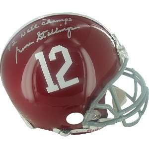  Gene Stallings signed Alabama Authentic Helmet 92 Champs 