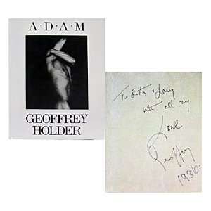 Geoffrey Holder Autographed / Signed ADAM Book  Sports 