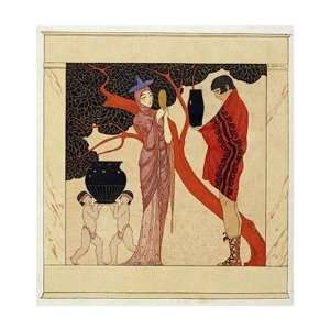 Georges Barbier   The Red Tree Giclee Canvas