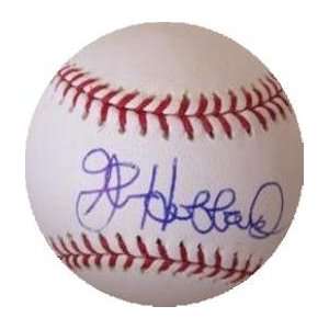  Glenn Hubbard autographed Baseball