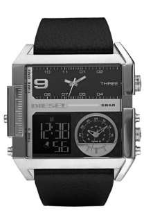 DIESEL® Large Square Multi Movement Watch  