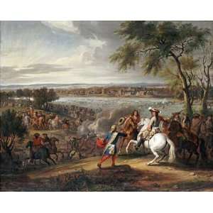  King Louis XIV of France Crossing The Rhine by Adam Frans 
