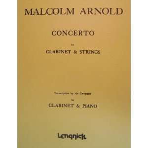    Concerto No.1 for Clarinet and Piano Malcolm Arnold Books