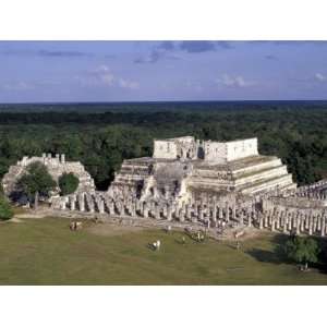  Temple of Columns, Chichen Itza Ruins, Maya Civilization 