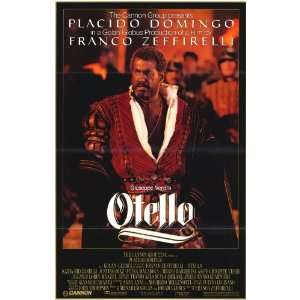 Placido Domingo 1986 Otello Original Folded Movie Poster As Received 