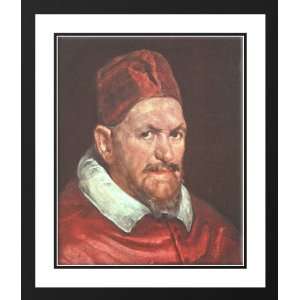   28x34 Framed and Double Matted Pope Innocent X