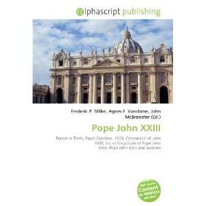  Pope John XXIII (9786132647894) Books